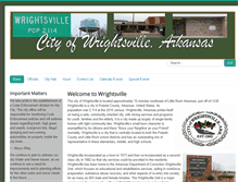 Tablet Screenshot of cityofwrightsville-ar.org
